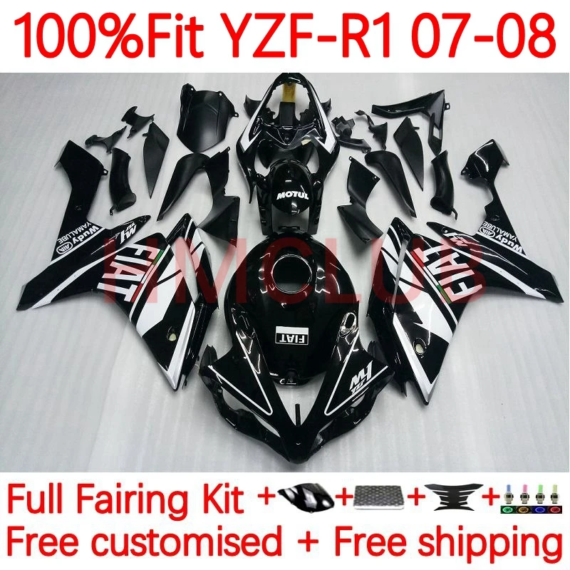 OEM Body For YAMAHA YZF-1000 black glossy YZF-R1 YZF R1 1000 C YZF1000 YZFR1 2007 2008 R 1 1000CC 07 08 Injection Fairing 4No.20
OEM Body For YAMAHA YZF-1000 black glossy YZF-R1 YZF R1 1000 C YZF1000 YZFR1 2007 2008 R 1 1000CC 07 08 Injection Fairing 4No.20