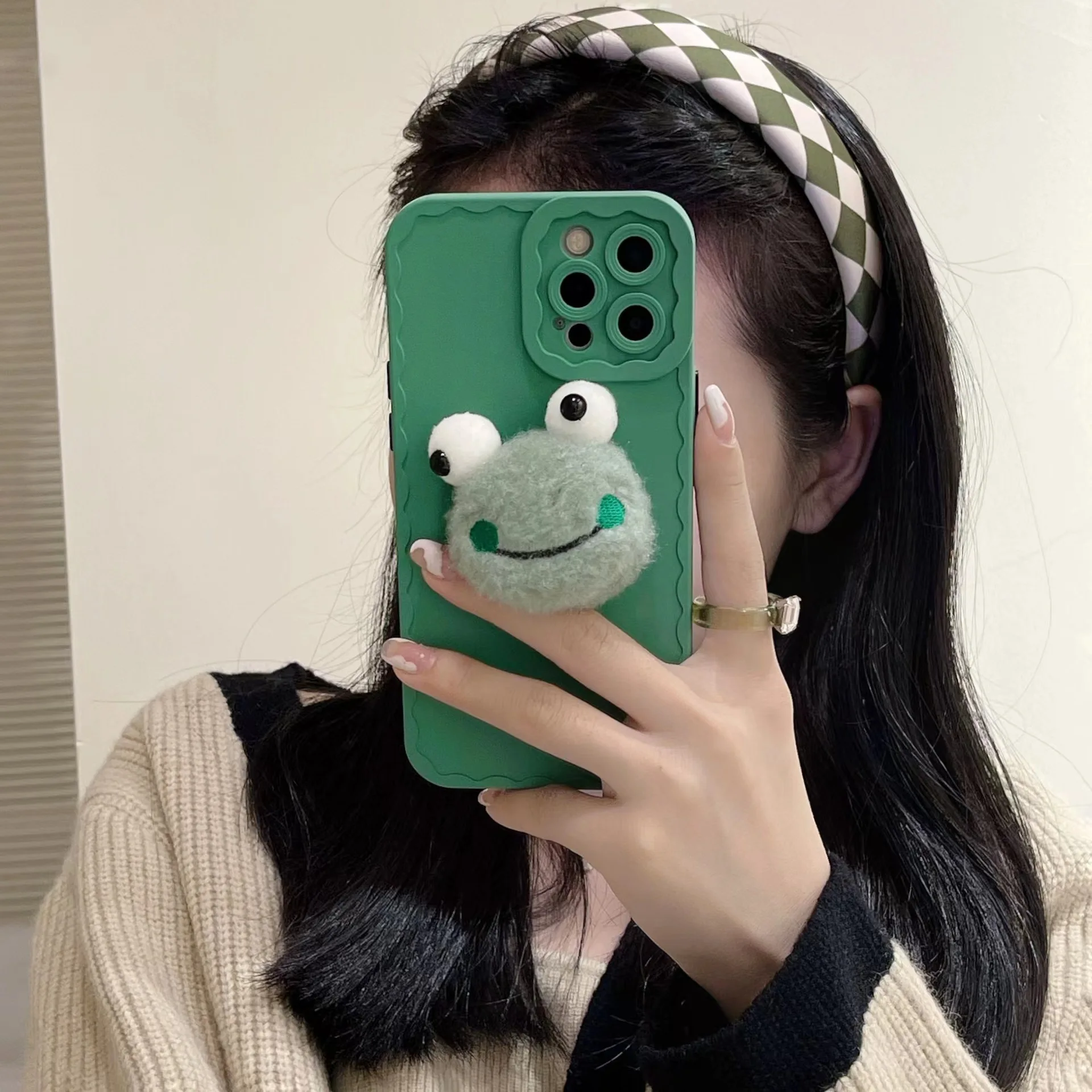 Korean Cute Fuzzy Plush Frog Bracket Case For iPhone 13 12 11 Pro XS Max X XR 7 8 Plus SE Winter Soft Shockproof Back Cover
Korean Cute Fuzzy Plush Frog Bracket Case For iPhone 13 12 11 Pro XS Max X XR 7 8 Plus SE Winter Soft Shockproof Back Cover