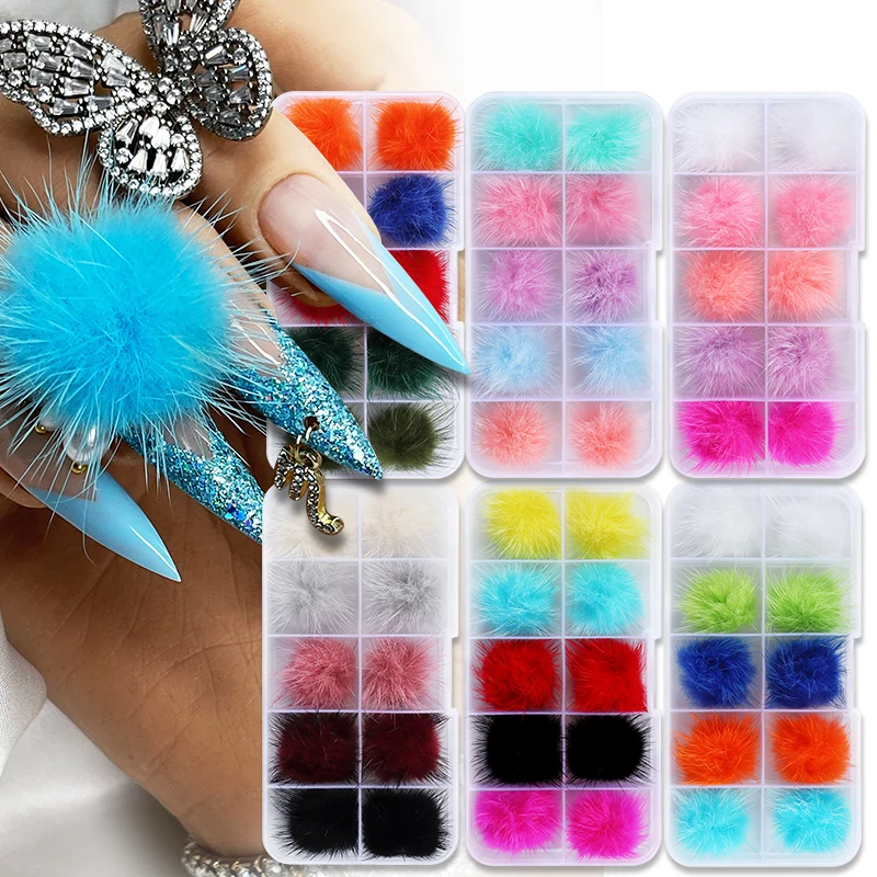 10pcs Plush Pompoms Nails Charms Detachable Magnetic Furry Ball Parts Manicure Jewelry 3D Kawaii Nail Art Decoration Accessories
10pcs Plush Pompoms Nails Charms Detachable Magnetic Furry Ball Parts Manicure Jewelry 3D Kawaii Nail Art Decoration Accessories