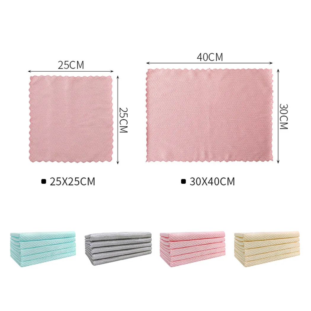 5PCS/Set Household Cleaning Cloth Efficient Microfiber Anti-grease Rag For Glass Dish Clean Kitchen Cleaning Towel
5PCS/Set Household Cleaning Cloth Efficient Microfiber Anti-grease Rag For Glass Dish Clean Kitchen Cleaning Towel