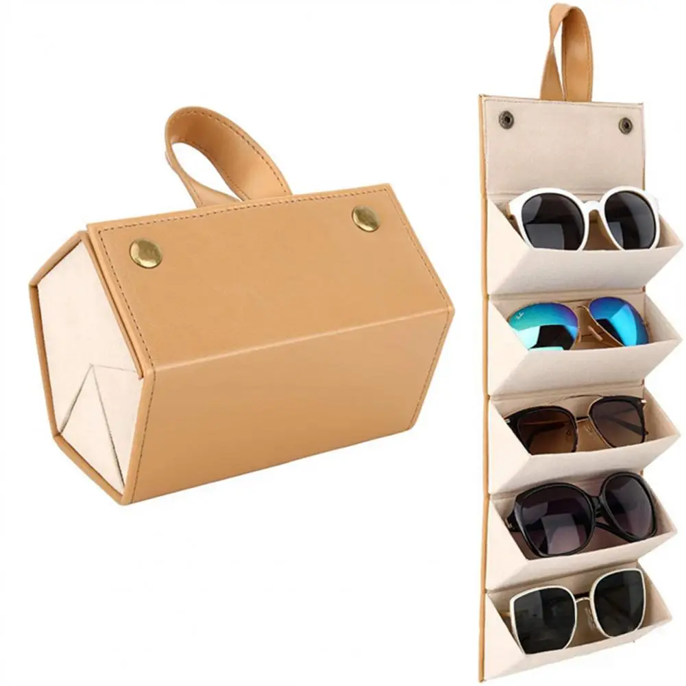 Storage Organizer Glasses Glasses Case Faux Leather Folding 5 Slots Various Glasses Packaging Box Multiple Sunglasses Organizer
Storage Organizer Glasses Glasses Case Faux Leather Folding 5 Slots Various Glasses Packaging Box Multiple Sunglasses Organizer