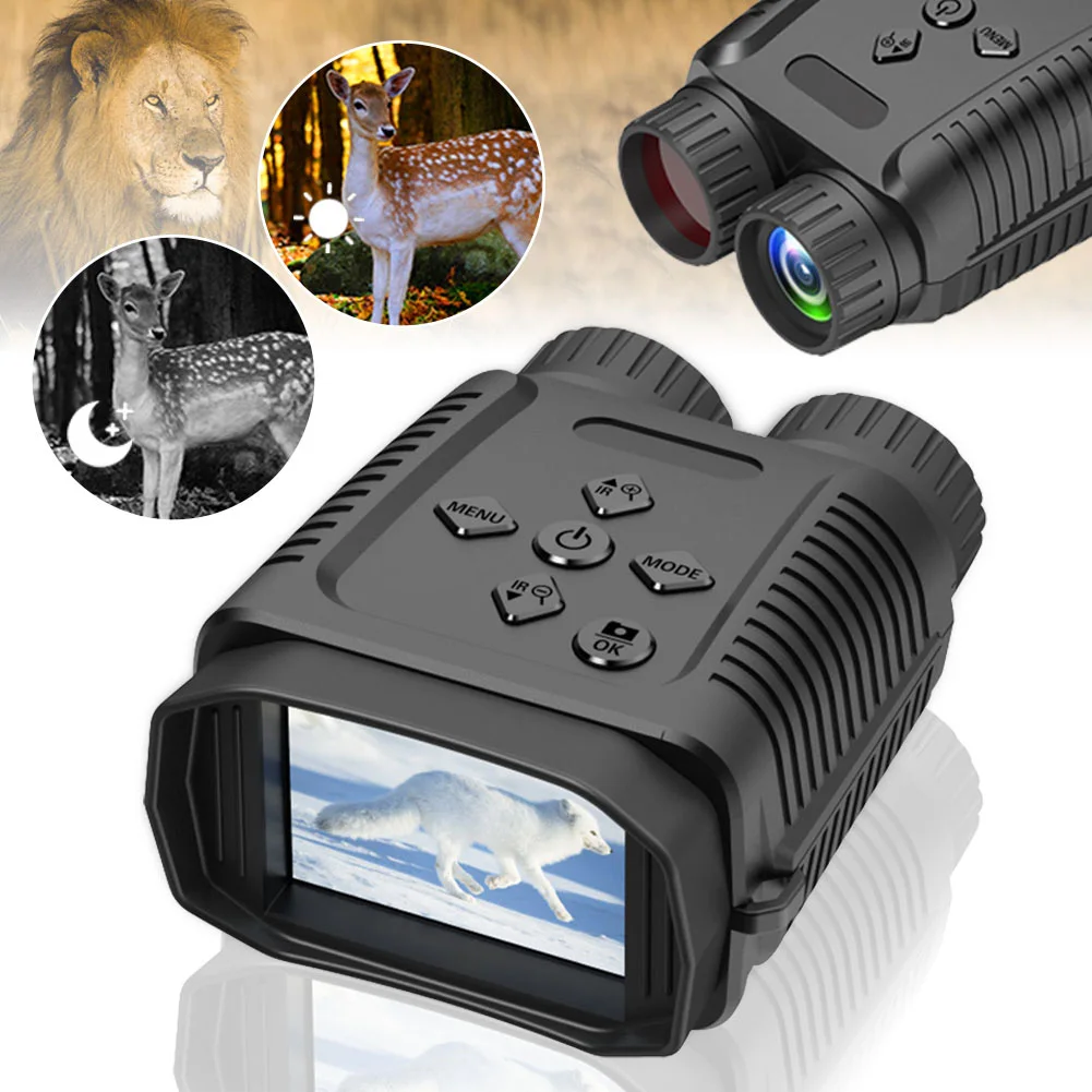 Night Vision Goggles with Camera Digital Binoculars HD Infrared Lens 4x Digital Zoom for Wildlife Observation Outdoor Camping
Night Vision Goggles with Camera Digital Binoculars HD Infrared Lens 4x Digital Zoom for Wildlife Observation Outdoor Camping