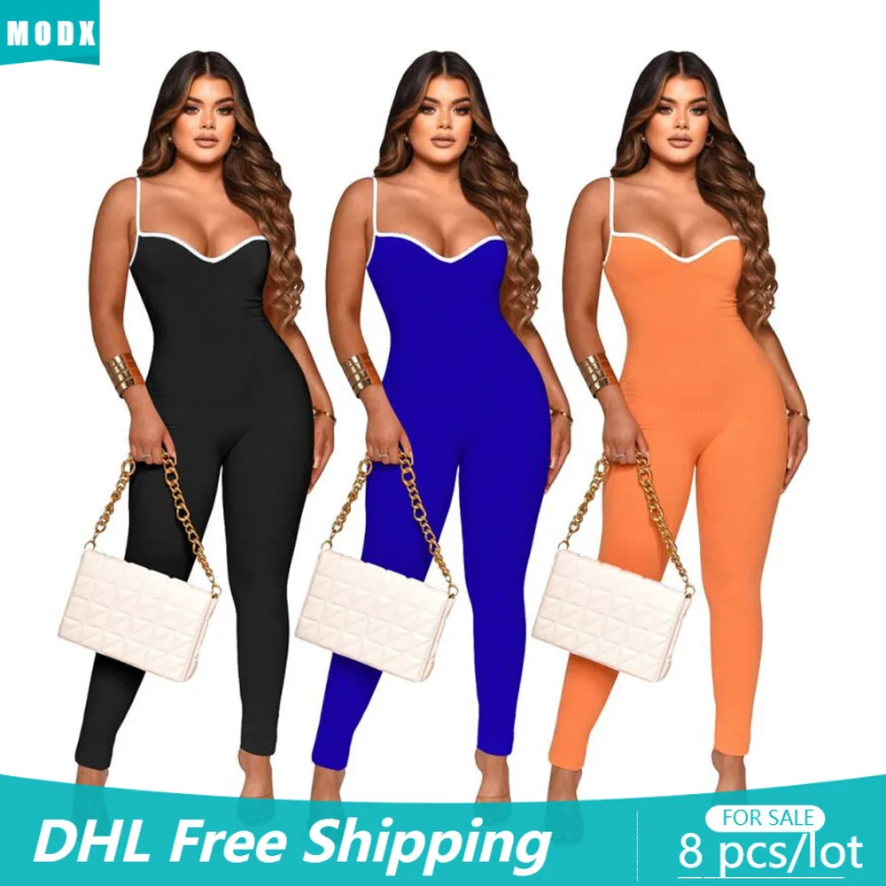 8 PCS Wholesale Women's Jumpsuits Casual Sheath Sleeveless Slip Jumpsuit Women Summer Outdoor Sport Wear One Piece Outfit 7739
8 PCS Wholesale Women's Jumpsuits Casual Sheath Sleeveless Slip Jumpsuit Women Summer Outdoor Sport Wear One Piece Outfit 7739