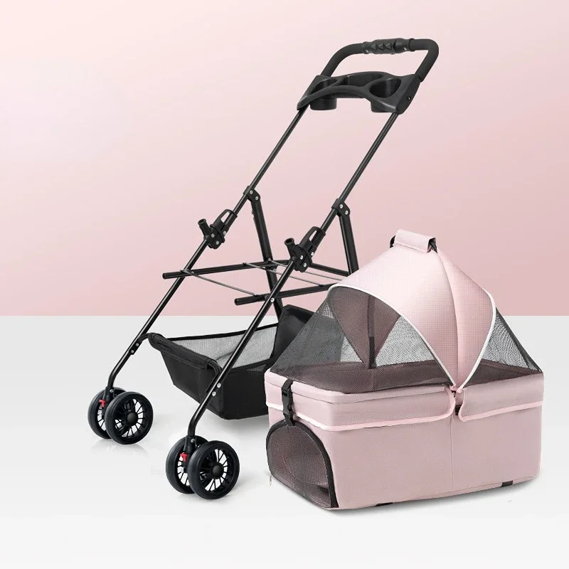 

Разборка детской коляски для собак, разделительная Автомобильная корзина для собак, подшипник 20 кг, детская коляска для животных, подстаканник, дизайн