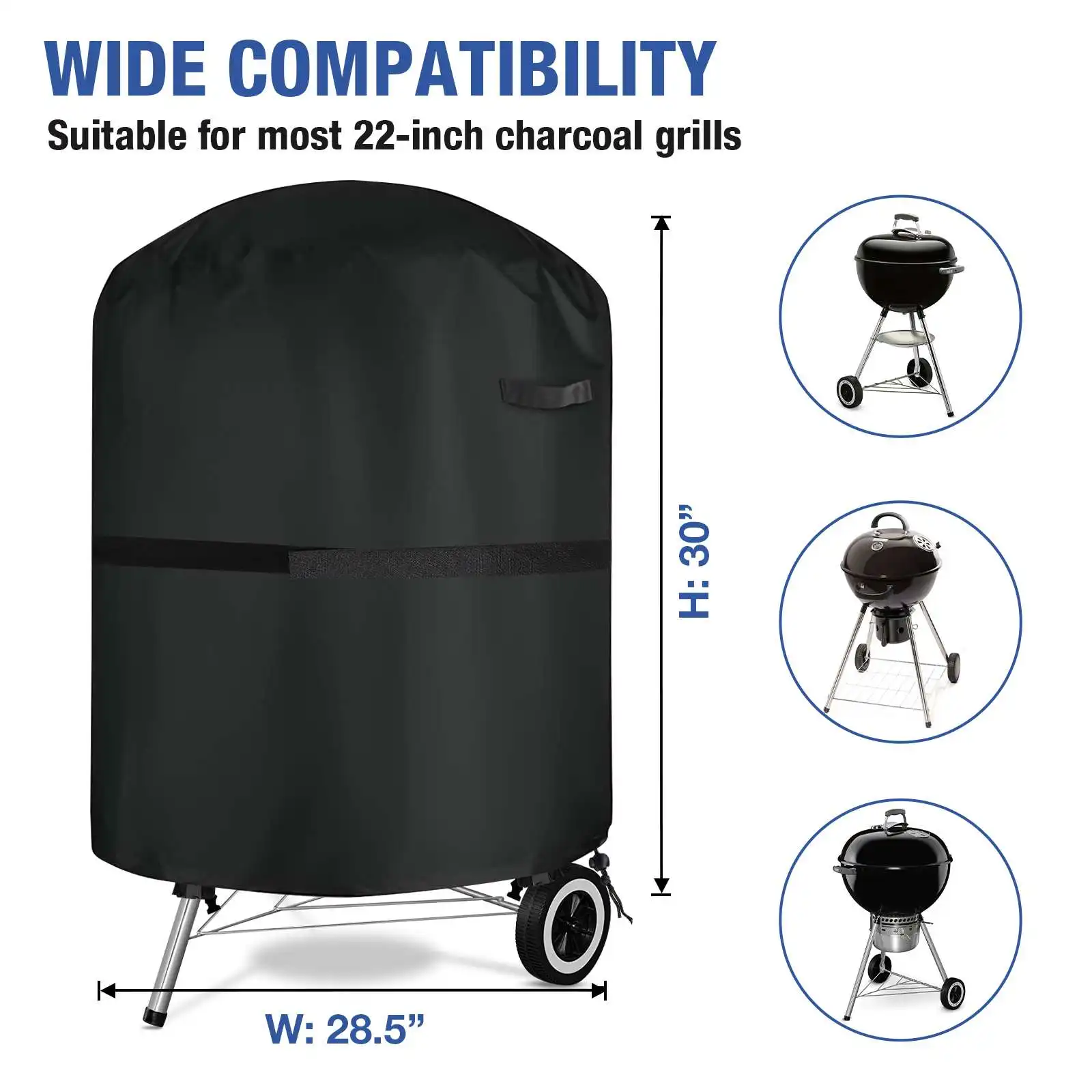 BBQ Cover Waterproof Round Heavy Duty Barbeque Grill Protector Protective Barbecue Cover For Garden Dustproof BBQ Accessories
BBQ Cover Waterproof Round Heavy Duty Barbeque Grill Protector Protective Barbecue Cover For Garden Dustproof BBQ Accessories
