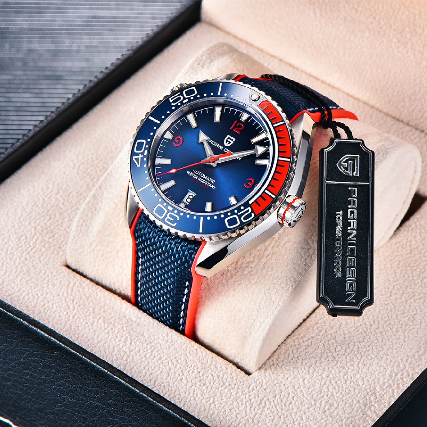 PAGANI DESIGN New Men Mechanical Wristwatches Luxury Sapphire Glass Waterproof Watches Fashion Ceramic Bezel Automatic Watch Men
PAGANI DESIGN New Men Mechanical Wristwatches Luxury Sapphire Glass Waterproof Watches Fashion Ceramic Bezel Automatic Watch Men
