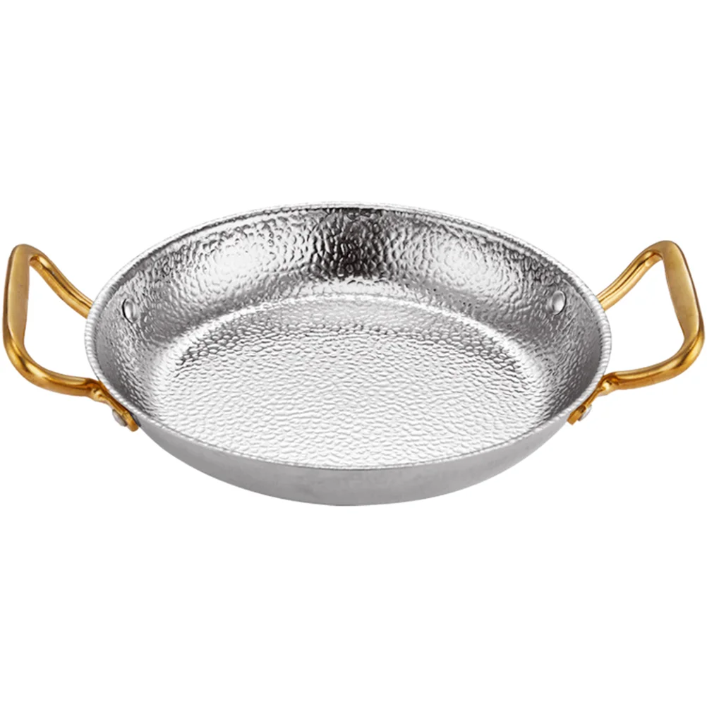 

Wok Pan Pot Paella Kitchen Skillet Frying Metal Nonstick Restaurant Cooking Chinese Stick Non Binaural Meat Bottom Flat Seafood