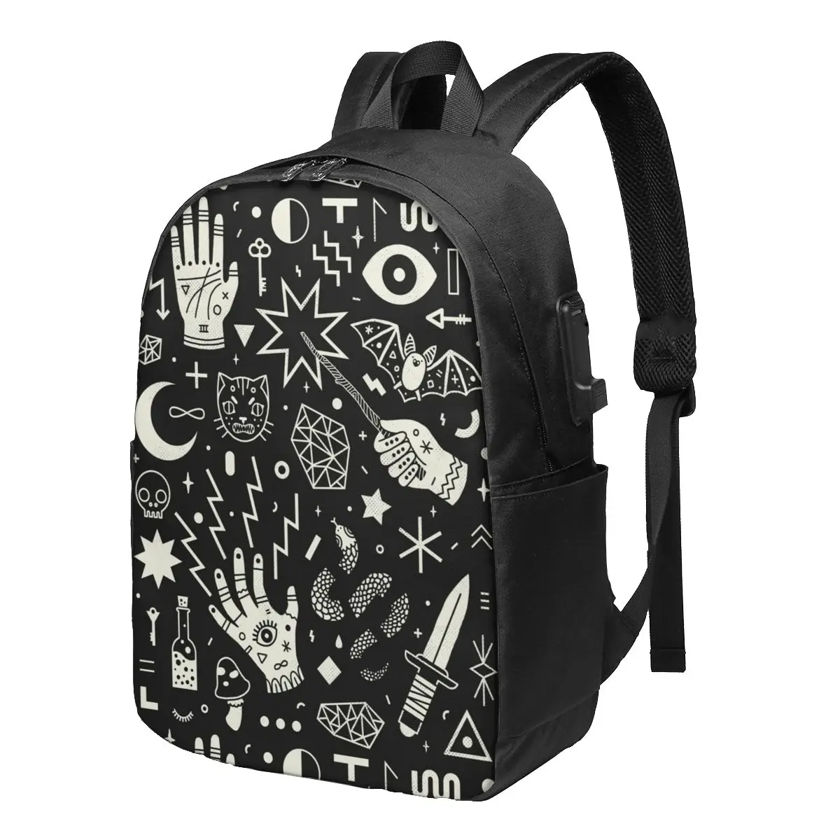 Witchcraft Halloween Backpacks Weird Cat Casual Charger USB Summer Backpack Girl Big Bags
Witchcraft Halloween Backpacks Weird Cat Casual Charger USB Summer Backpack Girl Big Bags