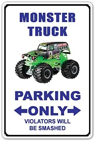 Street Sign Monster Truck Parking Only Violators Will Be Smashed Decor Tin Metal Signs 8 x 12 inches
Street Sign Monster Truck Parking Only Violators Will Be Smashed Decor Tin Metal Signs 8 x 12 inches