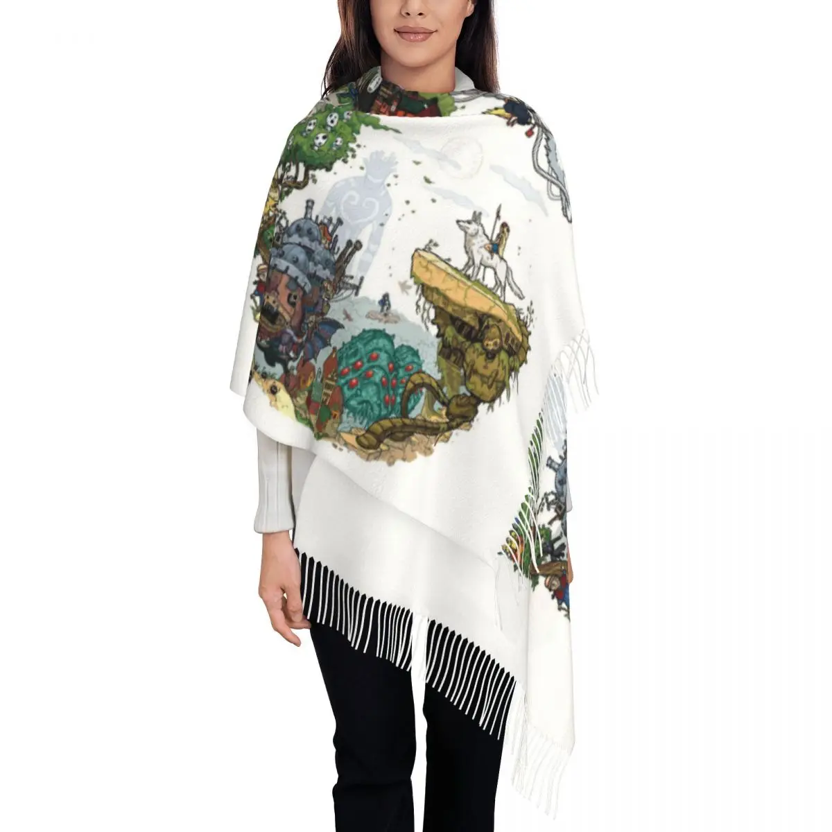 Stylish Ghibli Anime Manga Spirited Away Dragon Tassel Scarf Women Winter Fall Warm Shawls Wraps Ladies Hayao Miyazaki Scarves
Stylish Ghibli Anime Manga Spirited Away Dragon Tassel Scarf Women Winter Fall Warm Shawls Wraps Ladies Hayao Miyazaki Scarves
