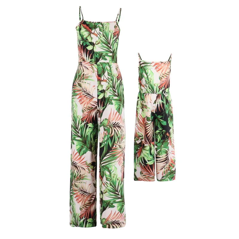 Summer Family Matching Outfits Women Kids Girls Playsuit Clothes Sleevless Leaf Overalls For Mother And Daughter Me Beach 2-9Y
Summer Family Matching Outfits Women Kids Girls Playsuit Clothes Sleevless Leaf Overalls For Mother And Daughter Me Beach 2-9Y