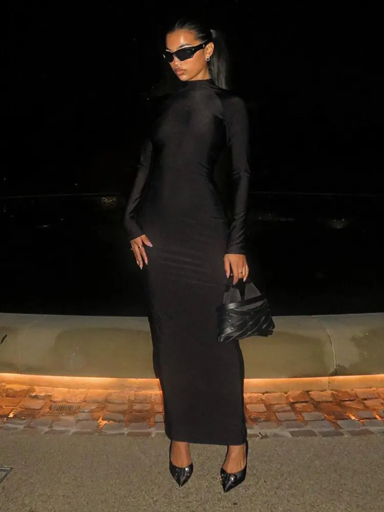 BOOFEENAA облегающие макси платья с длинным рукавом, сексуальная клубная одежда, женское черное платье, модное женское платье 
BOOFEENAA облегающие макси платья с длинным рукавом, сексуальная клубная одежда, женское черное платье, модное женское платье