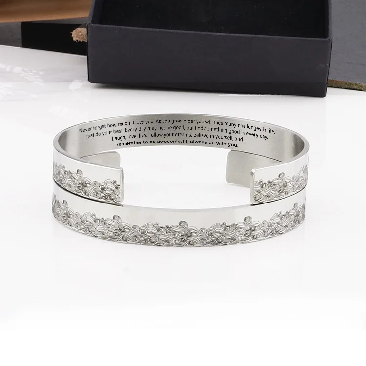 10mm Remember To Be Awesome Engraved Cuff Bracelet Bracelet Family Friend Bangles Gift for Women Girl Jewelry Mantra Bracelet
10mm Remember To Be Awesome Engraved Cuff Bracelet Bracelet Family Friend Bangles Gift for Women Girl Jewelry Mantra Bracelet