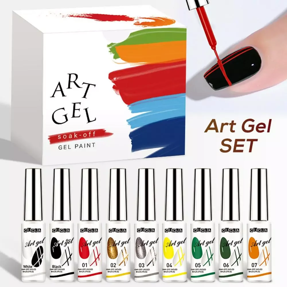 NEW 12Pcs 8ml Nail Art Line Polish Gel Kit For UV/LED Paint Nails Drawing Polish Lacquer DIY Painting Varnish Liner Gel Tool
NEW 12Pcs 8ml Nail Art Line Polish Gel Kit For UV/LED Paint Nails Drawing Polish Lacquer DIY Painting Varnish Liner Gel Tool