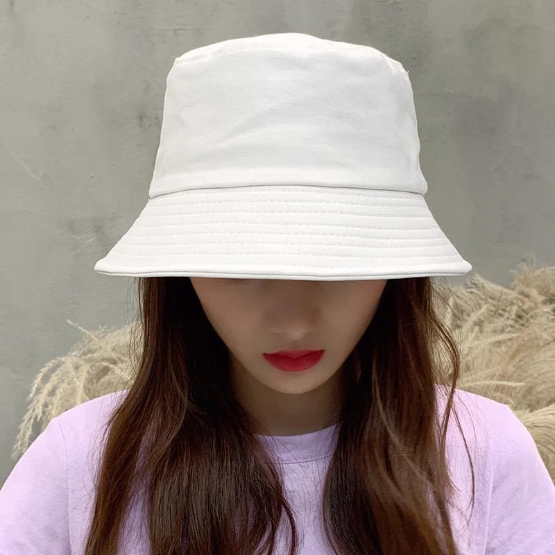Korean Girl's Casual Solid Adult WOMEN Sun Protection Fisherman Hat Bucket Hats Cotton Novelty Winter2022 White Black
Korean Girl's Casual Solid Adult WOMEN Sun Protection Fisherman Hat Bucket Hats Cotton Novelty Winter2022 White Black