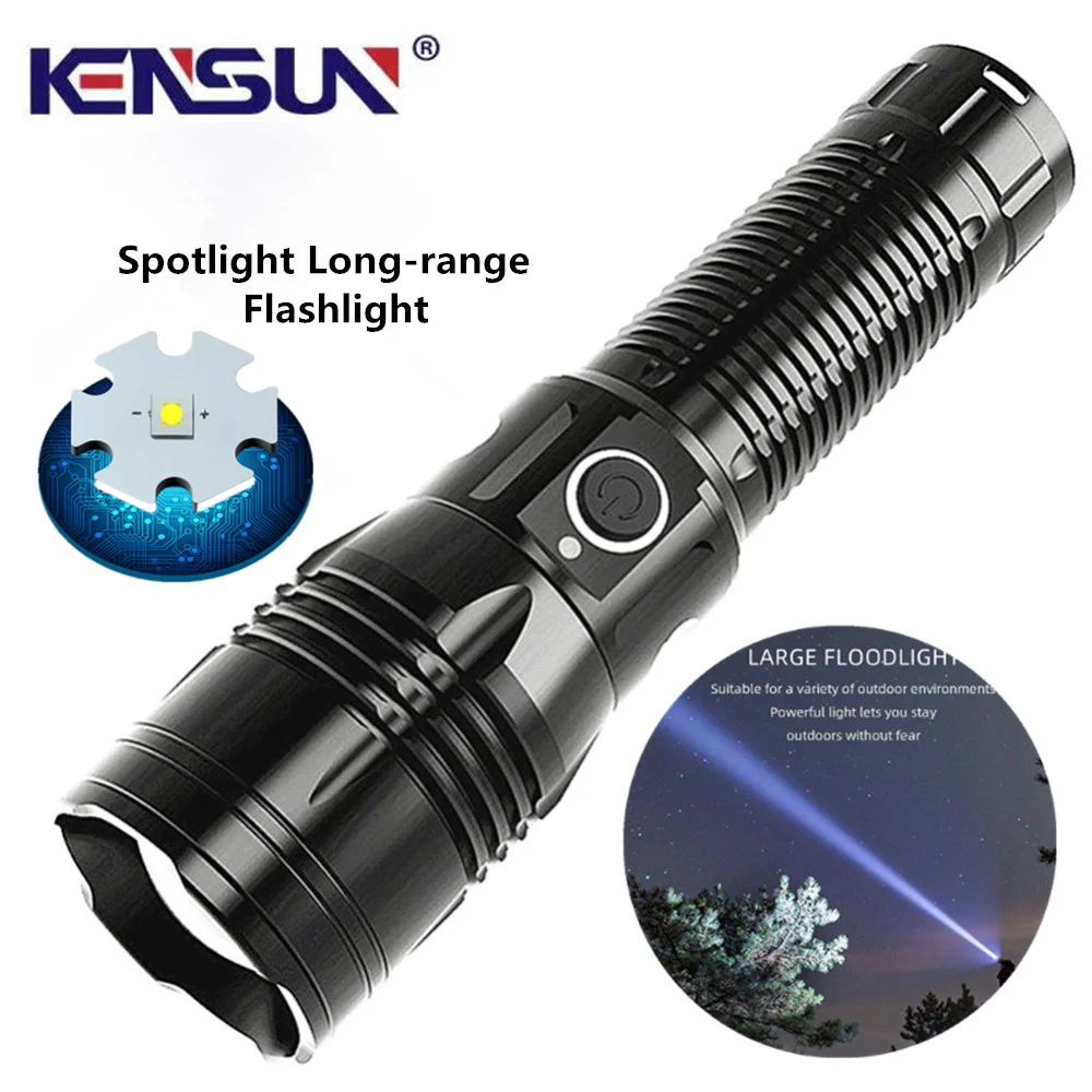 High-brightness Spotlight Long-range LED Flashlight Telescopic Focusing Long-range Type-C Rechargeable Outdoor Torch Light 
High-brightness Spotlight Long-range LED Flashlight Telescopic Focusing Long-range Type-C Rechargeable Outdoor Torch Light