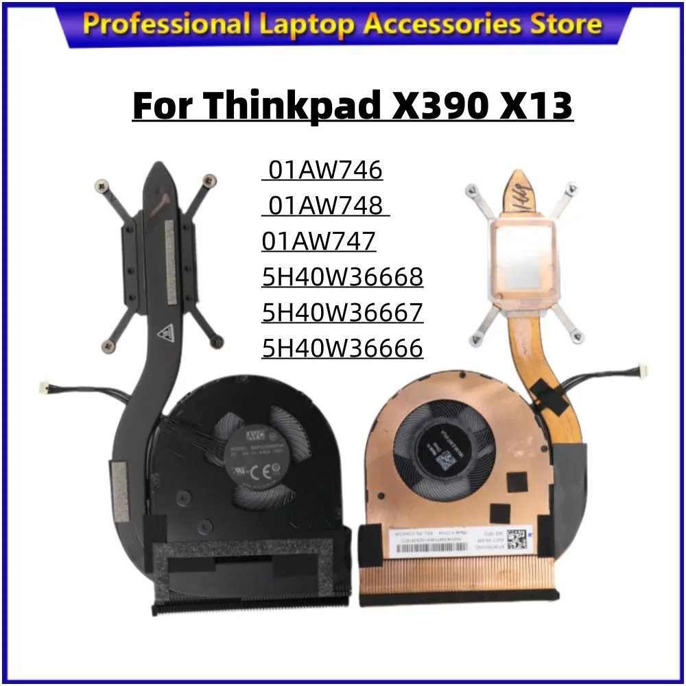 New For Lenovo Thinkpad X390 X13 Heatsink Fan Copper TubeRadiator Fan 5H40W36666 01AW746 01AW748 01AW747 5H40W36668 5H40W36667
New For Lenovo Thinkpad X390 X13 Heatsink Fan Copper TubeRadiator Fan 5H40W36666 01AW746 01AW748 01AW747 5H40W36668 5H40W36667