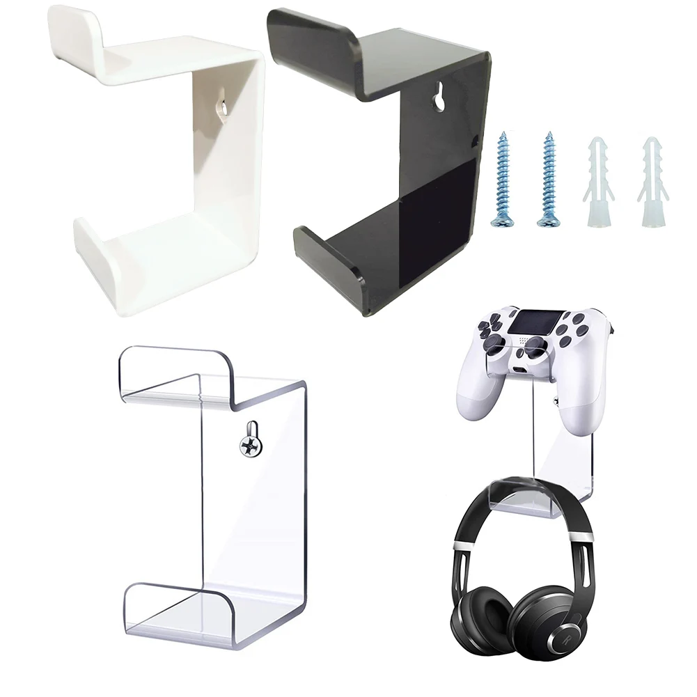 Wall Mounted Acrylic Headset Stand Headphone Hanger Game Controller Holder Universal Stand Earphone Hook Rack
Wall Mounted Acrylic Headset Stand Headphone Hanger Game Controller Holder Universal Stand Earphone Hook Rack