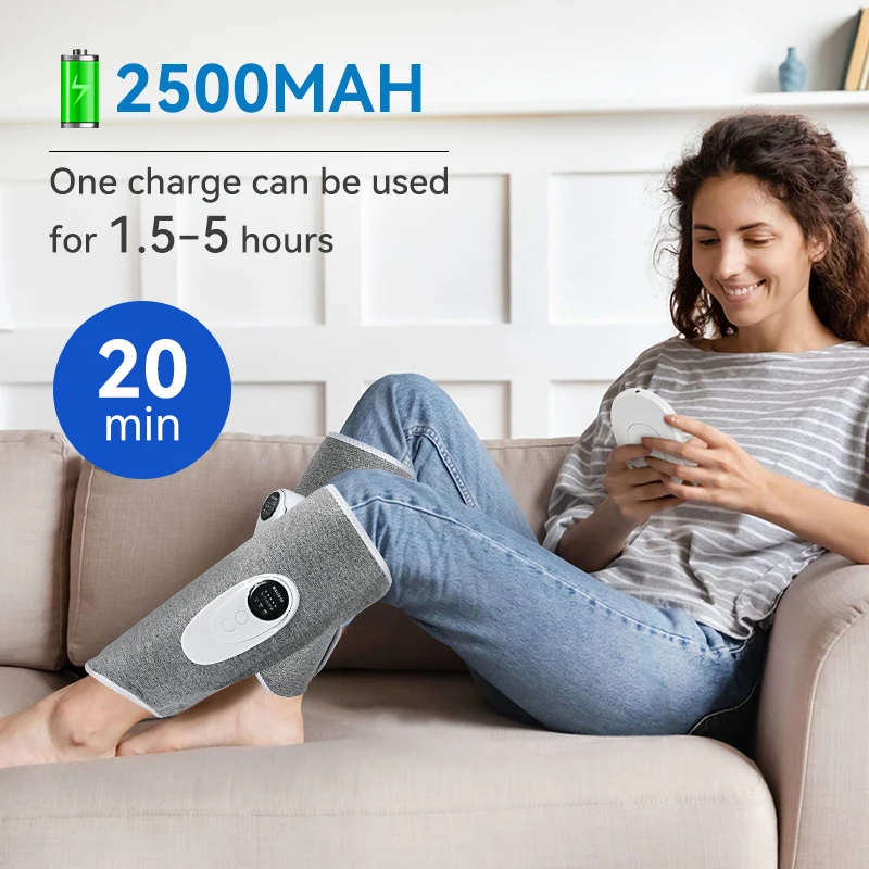 Wireless Leg Massager for Circulation Cordless Calf Foot Massager for Athlete Relieve Soreness Muscle Relax Leg Pain Relief Gift
Wireless Leg Massager for Circulation Cordless Calf Foot Massager for Athlete Relieve Soreness Muscle Relax Leg Pain Relief Gift