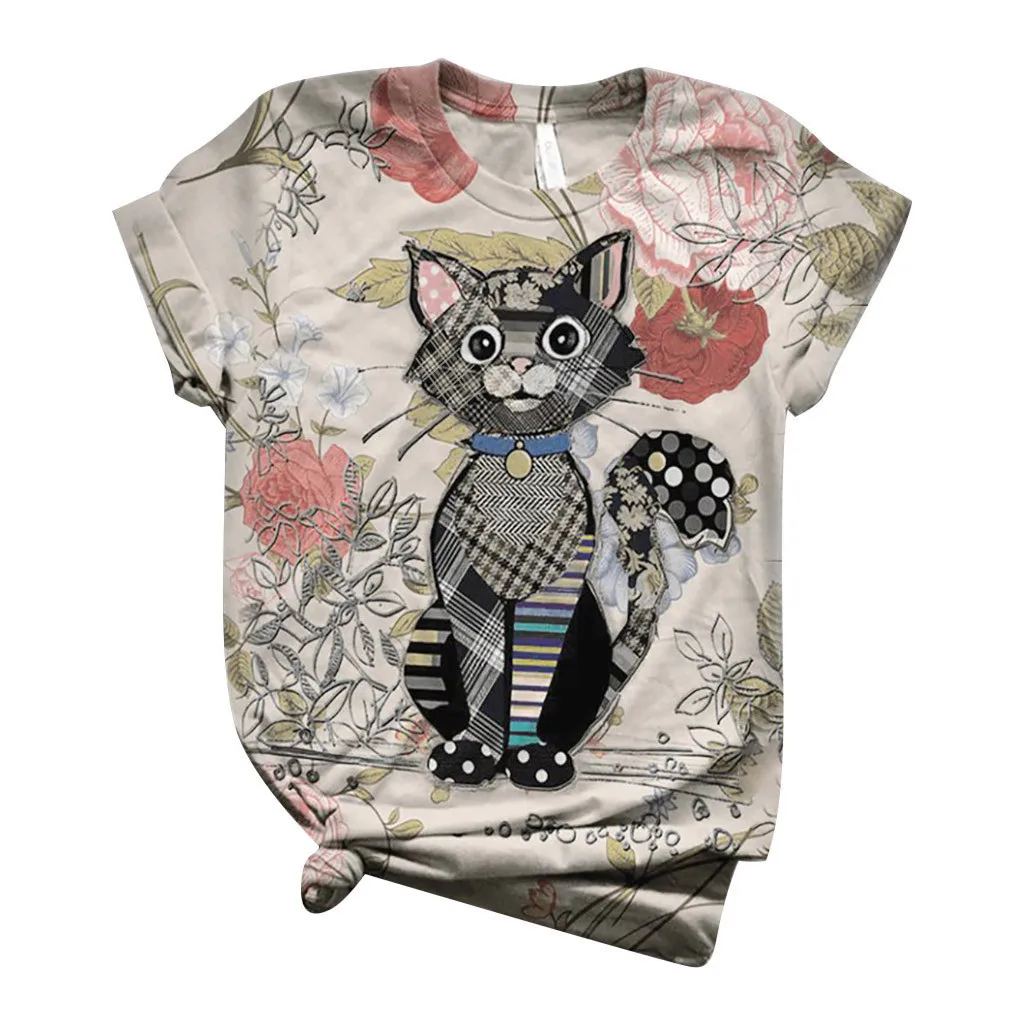 Tops Women 2023 Plus Size Women Short Sleeve 3d Animal Printed O-neck Tops Tee Fashion Casual Cotton T-shirt
Tops Women 2023 Plus Size Women Short Sleeve 3d Animal Printed O-neck Tops Tee Fashion Casual Cotton T-shirt