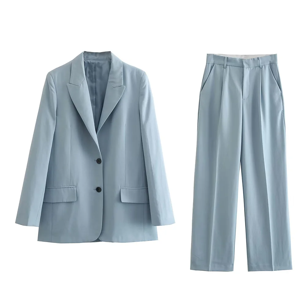 DiYiG Women 2022 New Fashion Blazer Sets Solid Color Office Lady Blazer and High Waist Pants Female Chic Single Breasted Jacket
DiYiG Women 2022 New Fashion Blazer Sets Solid Color Office Lady Blazer and High Waist Pants Female Chic Single Breasted Jacket