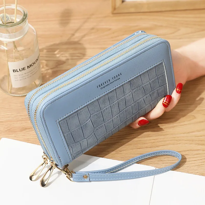 Long Women's Wallet Double Zipper Large Capacity Clutch Bag Soft Leather Coin Purse Card Holder Luxury Wristband Money Phone Bag
Long Women's Wallet Double Zipper Large Capacity Clutch Bag Soft Leather Coin Purse Card Holder Luxury Wristband Money Phone Bag