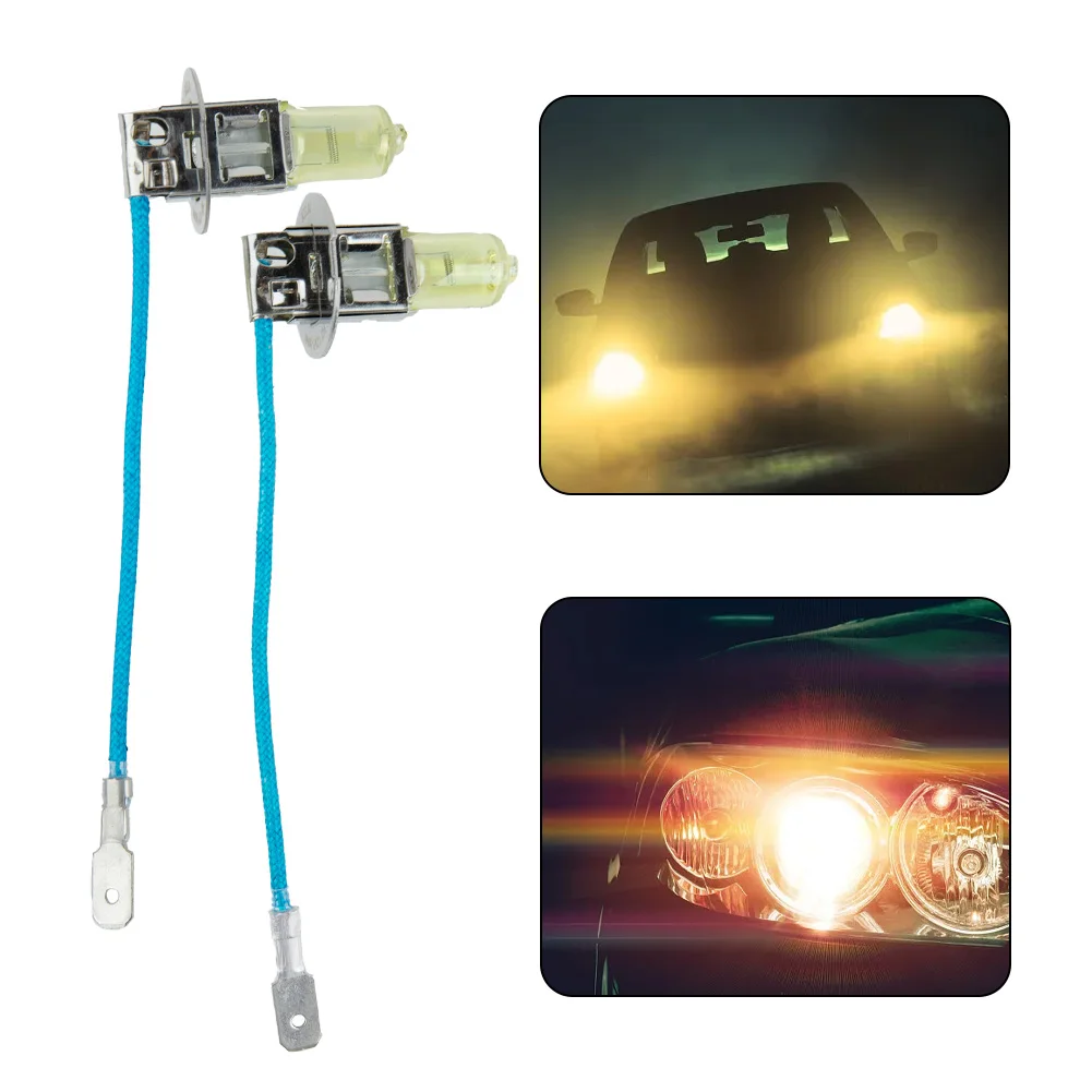 2pcs H3 Halogen Headlight Bulbs Lamp 100w 12v Xenon Car Light Front Fog Light Mber Yellow Replacement Car Accessories
2pcs H3 Halogen Headlight Bulbs Lamp 100w 12v Xenon Car Light Front Fog Light Mber Yellow Replacement Car Accessories