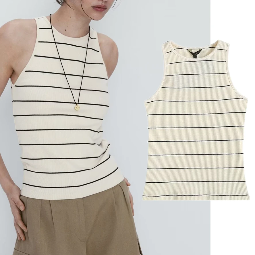 Withered Fashion High Street Basic Striped Tank Tops Ladies Casual Knitted Ribbed Camisole Top Women
Withered Fashion High Street Basic Striped Tank Tops Ladies Casual Knitted Ribbed Camisole Top Women