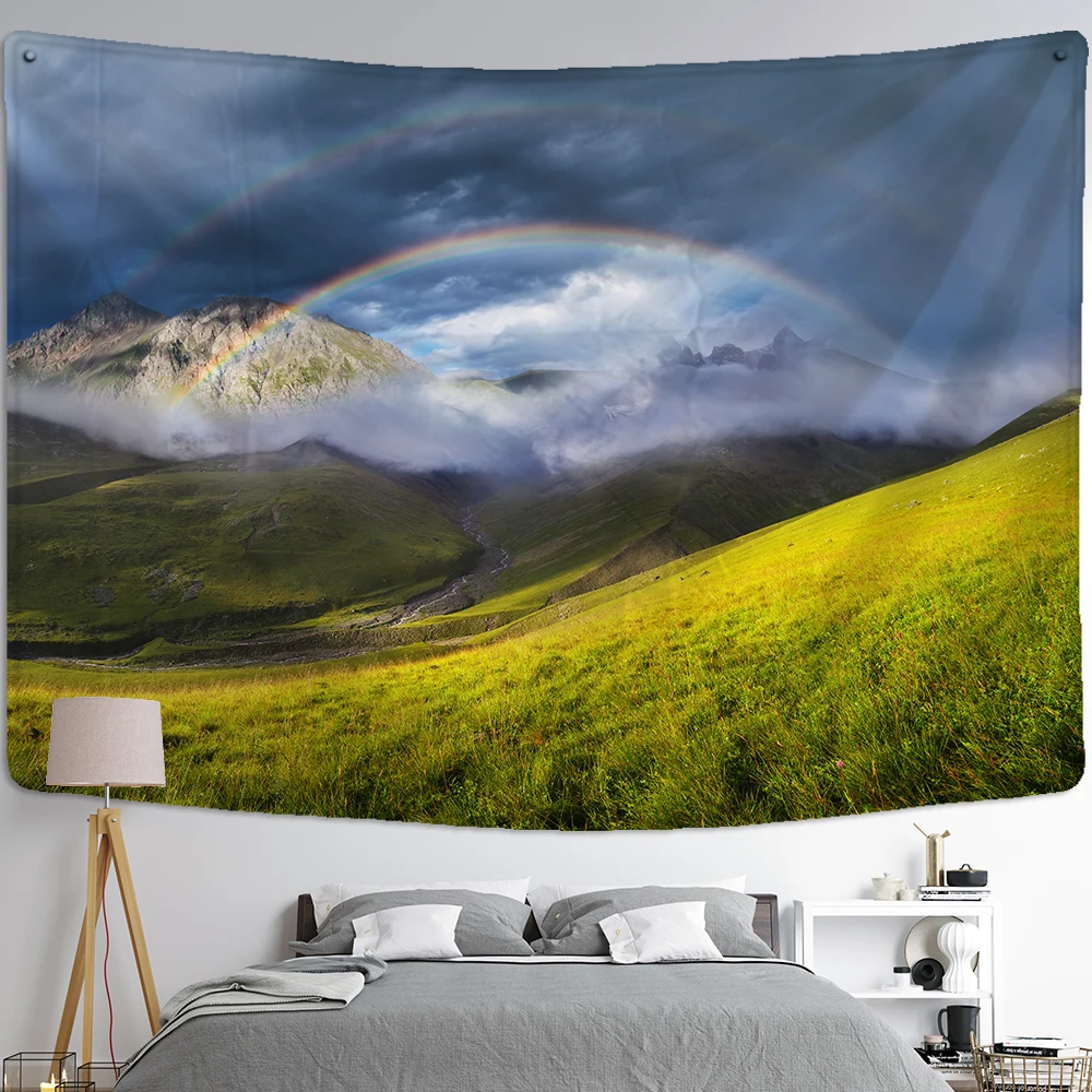 Landscape tapestry beautiful natural forest printing large wall hanging fabric bedspread beach towel home decoration travel matt
Landscape tapestry beautiful natural forest printing large wall hanging fabric bedspread beach towel home decoration travel matt