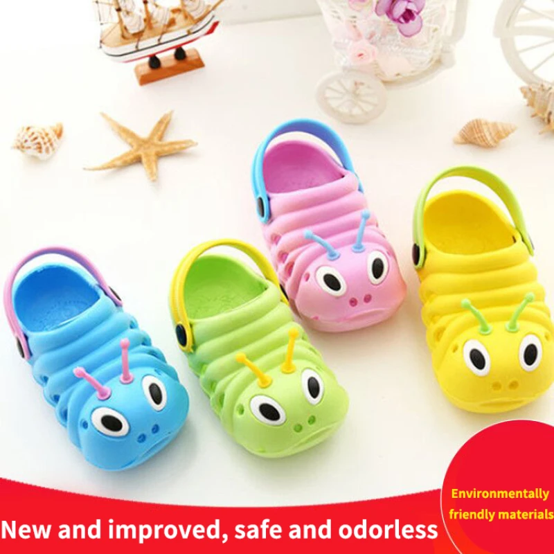 Caterpillar Shape Kids Shoes EVA Environmentally Friendly Material Funny Flat Slippers For Boys Girls Summer Holes Beach Sandals
Caterpillar Shape Kids Shoes EVA Environmentally Friendly Material Funny Flat Slippers For Boys Girls Summer Holes Beach Sandals