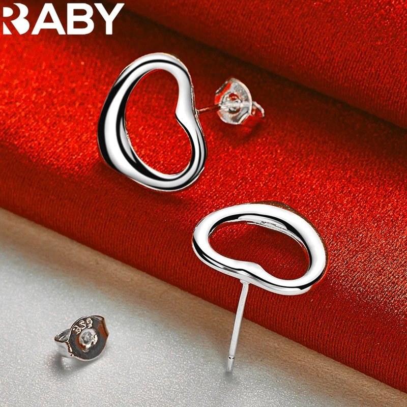 925 Sterling Silver Heart Stud Earrings For Women Fashion Wedding Party Charm Popular Jewelry Simple Temperament Accessories
925 Sterling Silver Heart Stud Earrings For Women Fashion Wedding Party Charm Popular Jewelry Simple Temperament Accessories