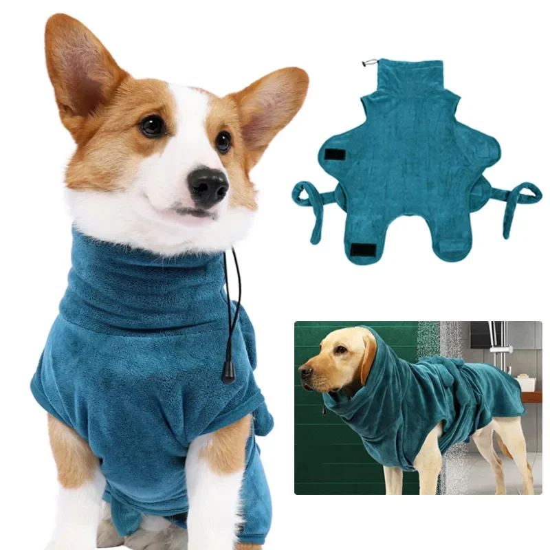 Dog Bathrobe Super Absorbent Dog Bathing Suit for Small Medium Large Dogs Quick-Drying Pet Bath Towel Warm Dog Clothing Corgi
Dog Bathrobe Super Absorbent Dog Bathing Suit for Small Medium Large Dogs Quick-Drying Pet Bath Towel Warm Dog Clothing Corgi