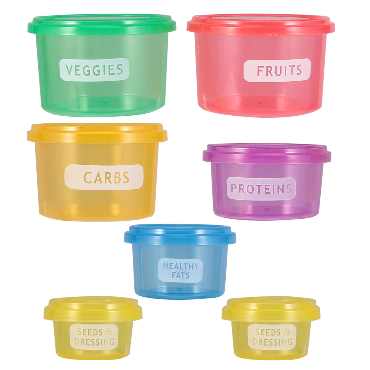 

Fresh Box Round Meal Diet Storage Keeping Container Portion Bowl Case Control Holder Adult Containers Bin Keep Carrier