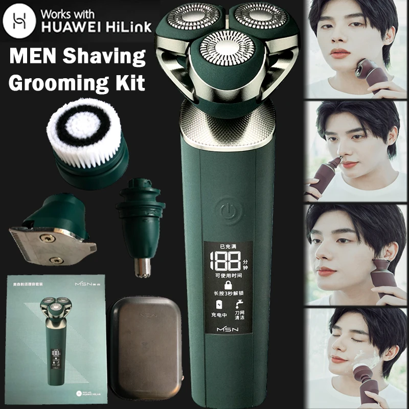 Men's Shaver HUAWEI HiLink Electric Shaving Grooming Kit Beard Trimmer Hair Cutting Machine Nose Hair Trimmer With LCD Display 5
Men's Shaver HUAWEI HiLink Electric Shaving Grooming Kit Beard Trimmer Hair Cutting Machine Nose Hair Trimmer With LCD Display 5