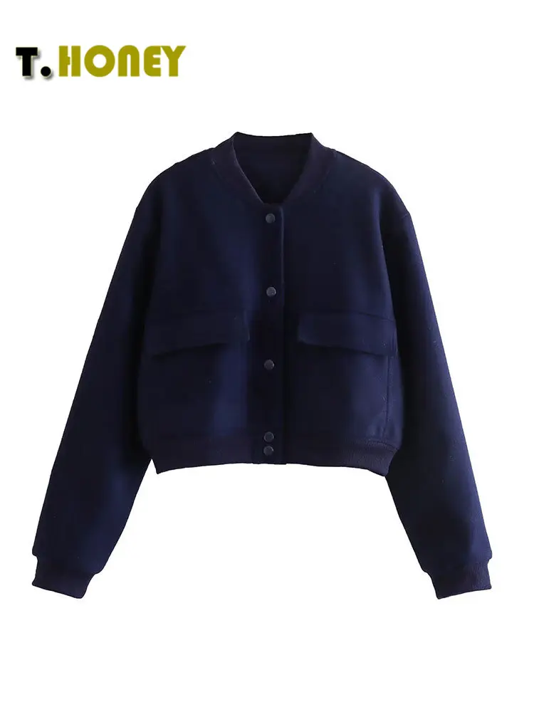 Женская модная однобортная куртка TELLHONEY с круглым вырезом, однотонная женская Повседневная Свободная куртка с длинными рукавами и карманами 
Женская модная однобортная куртка TELLHONEY с круглым вырезом, однотонная женская Повседневная Свободная куртка с длинными рукавами и карманами