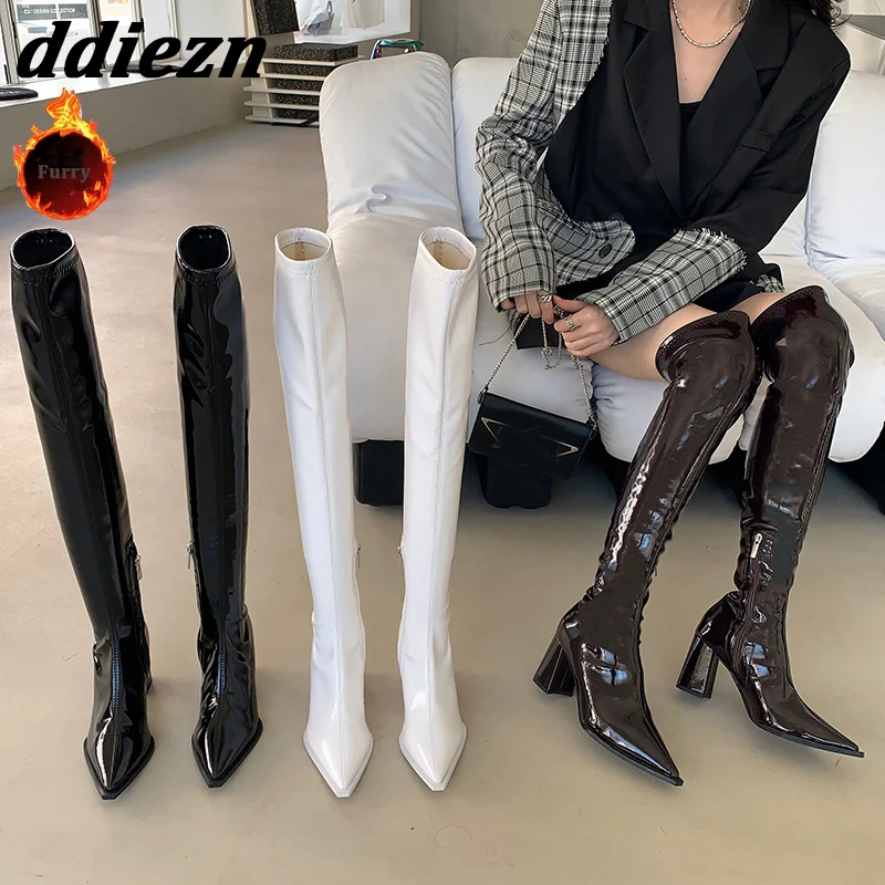 Elegant Woman Winter Over-the-Knee Fur Boots Heeled Shoes 2023 Fashion Ladies Thigh High Long Stretch Boots Female Booties Pumps
Elegant Woman Winter Over-the-Knee Fur Boots Heeled Shoes 2023 Fashion Ladies Thigh High Long Stretch Boots Female Booties Pumps