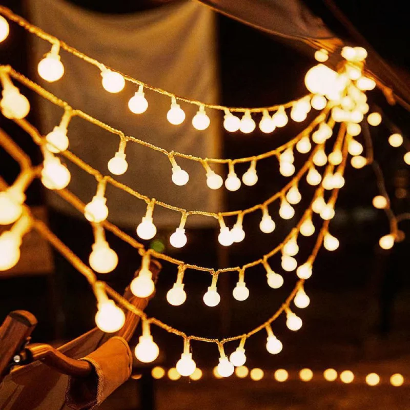 1.5/3/6/10M Led Light New Year LED Holiday Fairy Garland Ball String Lights Globe Wedding Home Decoration Battery Rope Lights 
1.5/3/6/10M Led Light New Year LED Holiday Fairy Garland Ball String Lights Globe Wedding Home Decoration Battery Rope Lights
