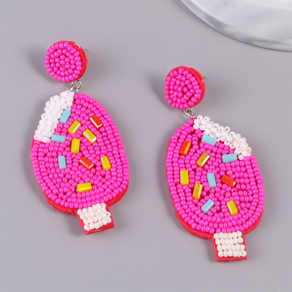 Best Lady Summer Ice Cream Beaded Earrings For Girls Handmade Statement Drop Dangle Earrings Women Seaside Holiday Style Jewelry
Best Lady Summer Ice Cream Beaded Earrings For Girls Handmade Statement Drop Dangle Earrings Women Seaside Holiday Style Jewelry