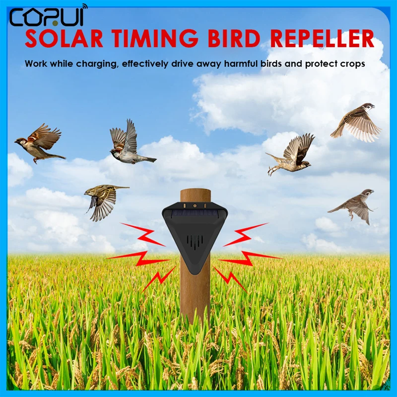 Solar Alarm Bird Repeller Animal Repellent Outdoor Drive Away Wild Animals Waterproof Alarm Security Protection Alarm Siren
Solar Alarm Bird Repeller Animal Repellent Outdoor Drive Away Wild Animals Waterproof Alarm Security Protection Alarm Siren