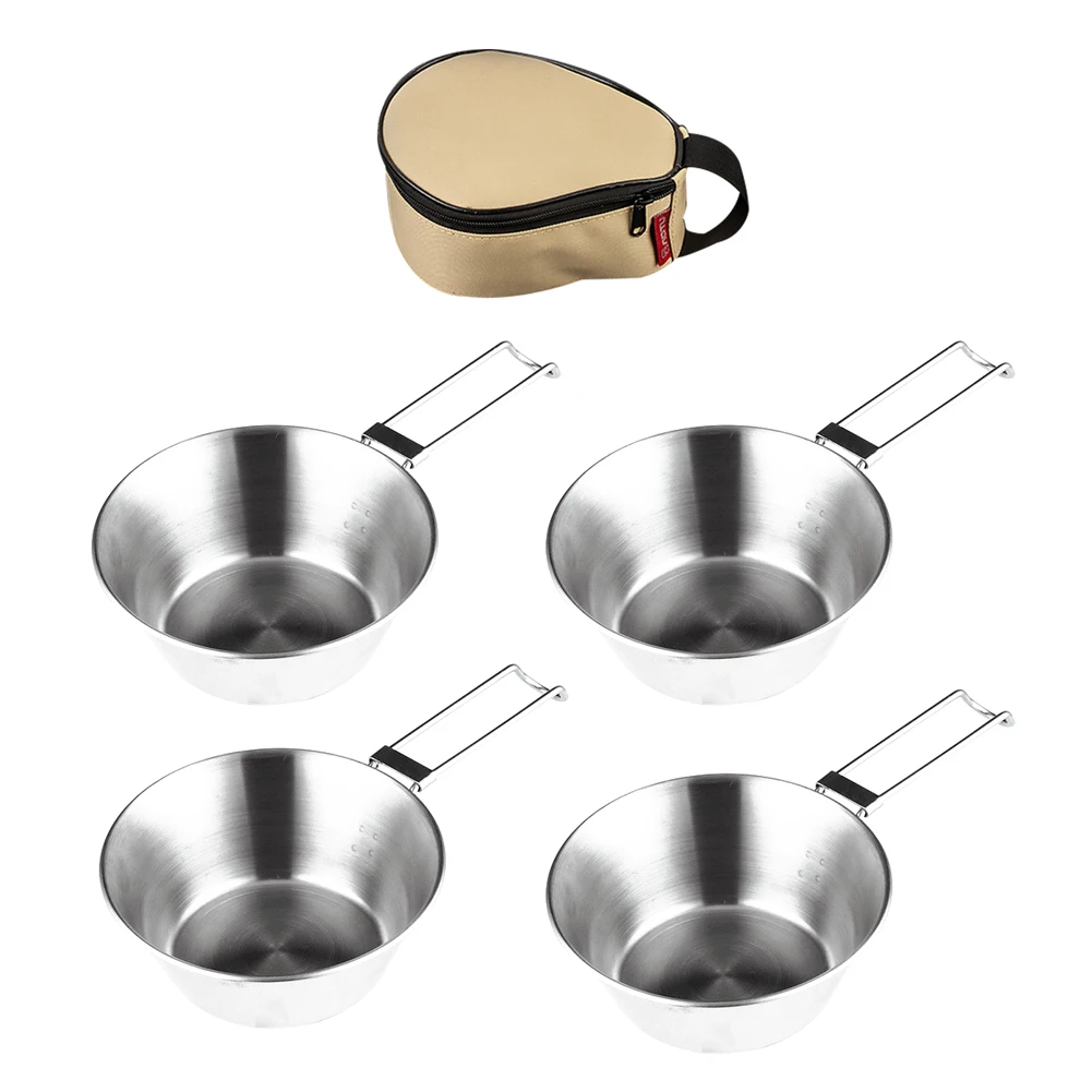 Outdoor Camping Stainless Steel 300ml Sierra Bowl Picnic Tableware Portable Barbecue Hiking Cup Cookware With Storage Bag
Outdoor Camping Stainless Steel 300ml Sierra Bowl Picnic Tableware Portable Barbecue Hiking Cup Cookware With Storage Bag
