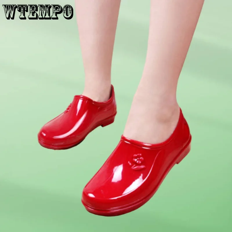 WTEMPO Ladies Rain Boots Fashion and Convenient Kitchen Car Wash Work Non-slip Short Tube Summer Waterproof Rubber Shoes
WTEMPO Ladies Rain Boots Fashion and Convenient Kitchen Car Wash Work Non-slip Short Tube Summer Waterproof Rubber Shoes