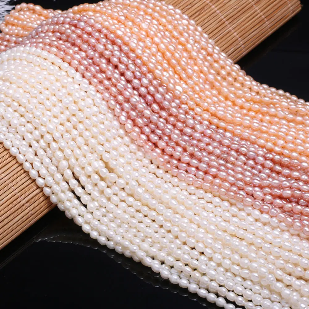 Natural Freshwater Pearl Beads High Quality Rice Shape Punch Loose Beads for DIY Elegant Necklace Bracelet Jewelry Making
Natural Freshwater Pearl Beads High Quality Rice Shape Punch Loose Beads for DIY Elegant Necklace Bracelet Jewelry Making