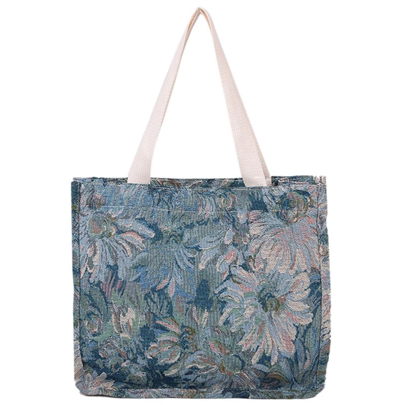 Вместительные сумки с рисунком маслом, женская сумка-тоут через плечо, простая и удобная сумка для покупок с принтом 
Вместительные сумки с рисунком маслом, женская сумка-тоут через плечо, простая и удобная сумка для покупок с принтом