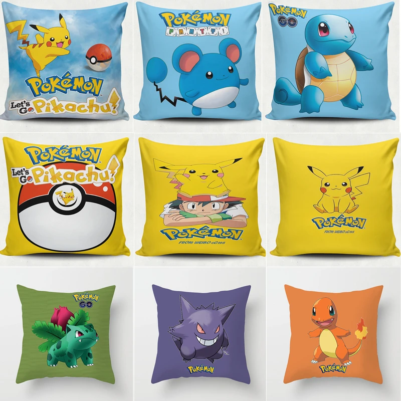 45*45cm Anime Pokemon Pikachu Pillowcase Home Decoration Car Cushion Cover Boy Girl Gift Toy Cartoon Pattern
45*45cm Anime Pokemon Pikachu Pillowcase Home Decoration Car Cushion Cover Boy Girl Gift Toy Cartoon Pattern