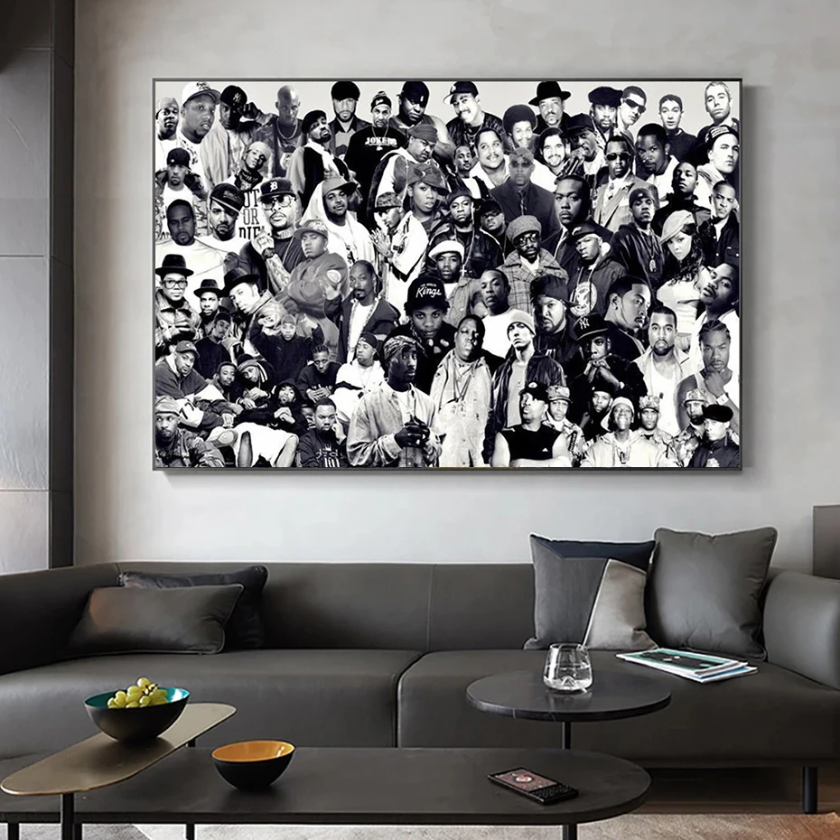 Old School Hip Hop Legends Rap Stars Painting Printed On Canvas Posters Huge Piece Of Art Wall Art Prints for Living Room Decor
Old School Hip Hop Legends Rap Stars Painting Printed On Canvas Posters Huge Piece Of Art Wall Art Prints for Living Room Decor
