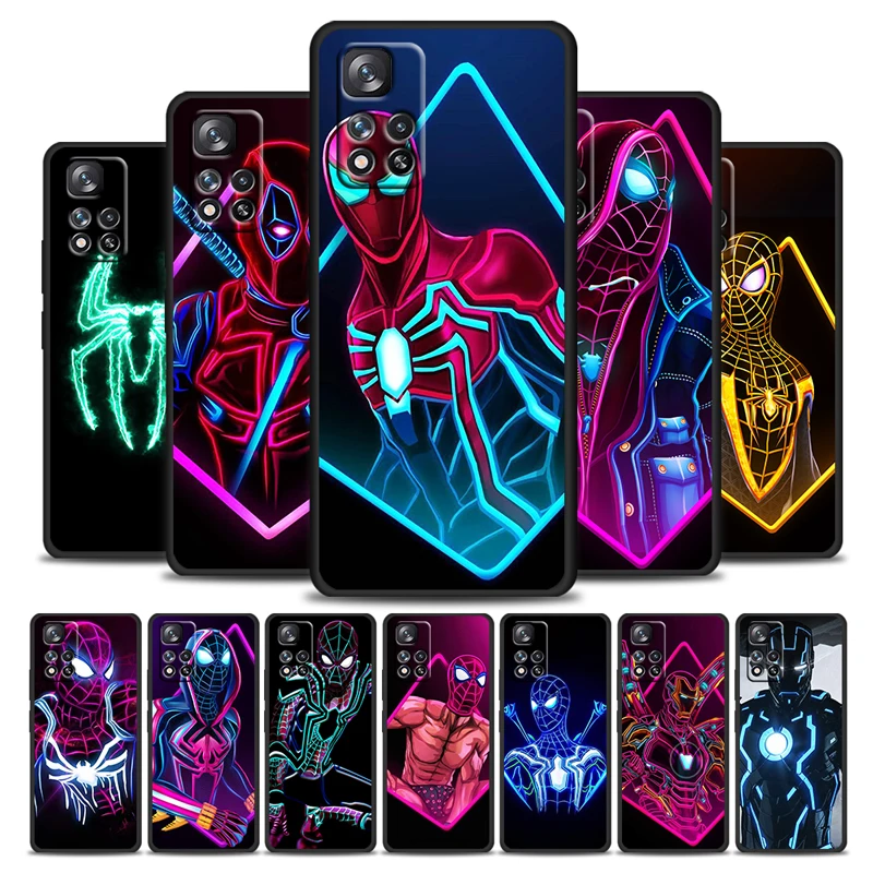 Marvel Avengers SpiderMan For Xiaomi Redmi Note 11 10 11T 10S 9 9S 8 5G 4G Silicone Soft TPU Black Phone Case Coque Capa Cover
Marvel Avengers SpiderMan For Xiaomi Redmi Note 11 10 11T 10S 9 9S 8 5G 4G Silicone Soft TPU Black Phone Case Coque Capa Cover