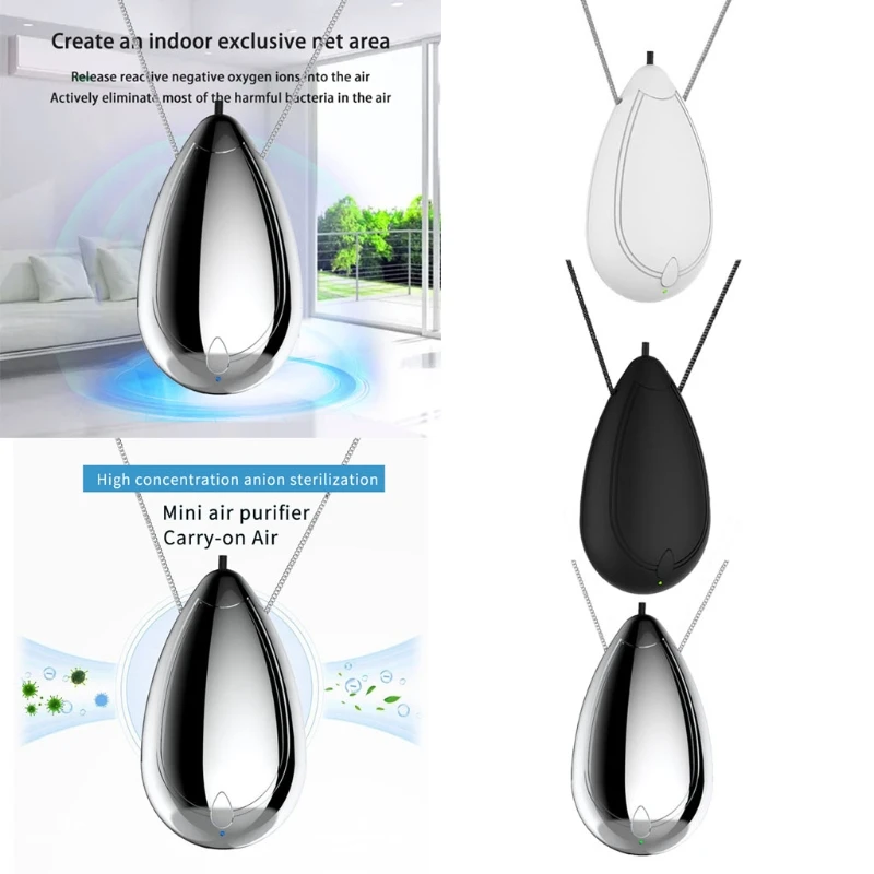 1Pc Air Purifier Wearable Necklace Personal Car-Mounted Around The Neck Remove Smell Rechargeable Travel Ion Negative Filter
1Pc Air Purifier Wearable Necklace Personal Car-Mounted Around The Neck Remove Smell Rechargeable Travel Ion Negative Filter