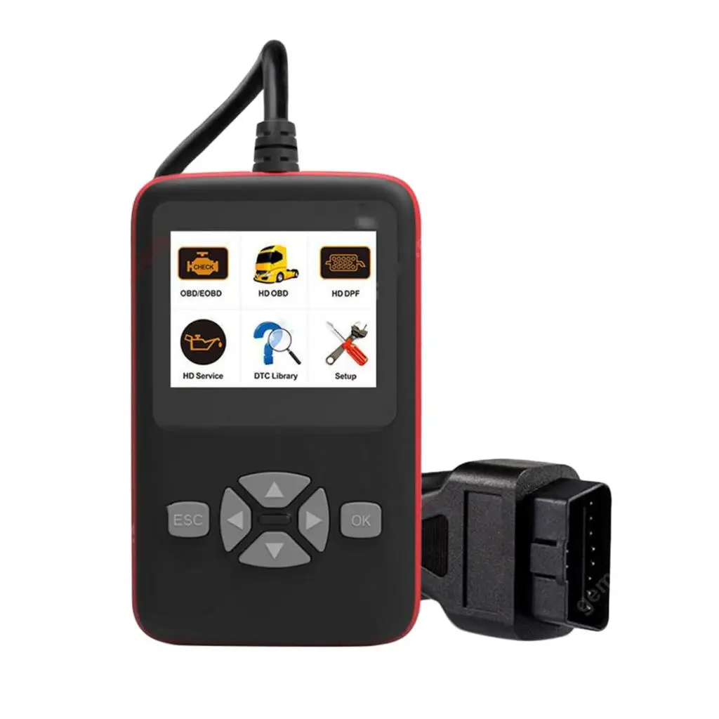 OBD2 CAN Автомобильный сканер для тяжелых грузовиков диагностический инструмент для двигателя Универсальный
OBD2 CAN Автомобильный сканер для тяжелых грузовиков диагностический инструмент для двигателя Универсальный