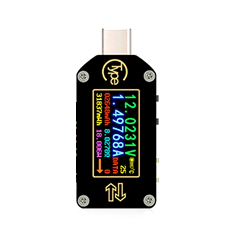 Type-C PD Trigger USB Voltage Ammeter Capacity Meter 2 Way Measurement Charger Battery LCD Tester
Type-C PD Trigger USB Voltage Ammeter Capacity Meter 2 Way Measurement Charger Battery LCD Tester