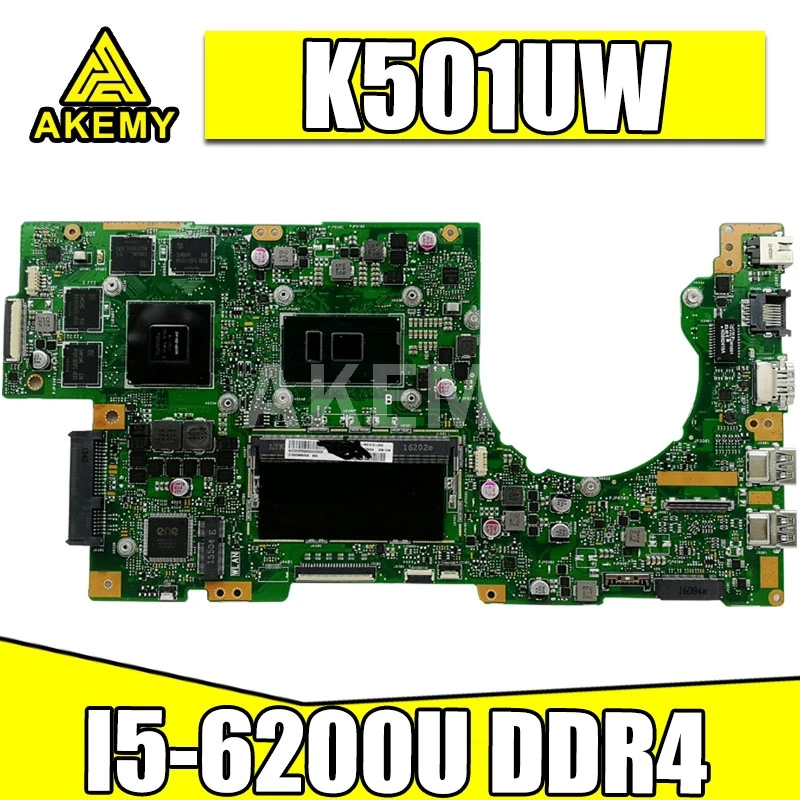 Материнская плата K501UW для ноутбука ASUS K501UW K501UXM K501UQ, оригинальная материнская плата DDR4, 8 ГБ ОЗУ, Φ
Материнская плата K501UW для ноутбука ASUS K501UW K501UXM K501UQ, оригинальная материнская плата DDR4, 8 ГБ ОЗУ, Φ